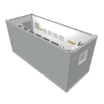 20' Sanitärcontainer Duschen 3D-Modell