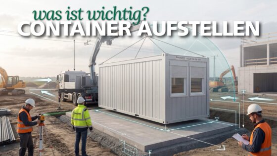 Container aufstellen Titelbild