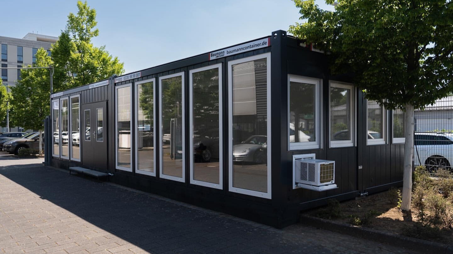 Containerbüro Porsche Zentrum Bonn – Baumann Container