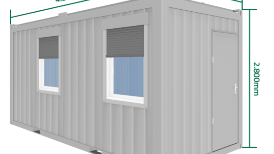 Wohncontainer 16-Fuß Außenansicht 3D-Modell